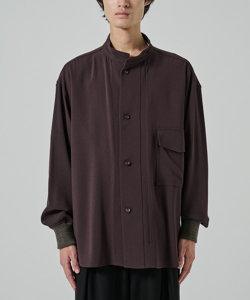 UJOH(ウジョー)の「【UJOH HOMME/ウジョー】W Front Shirt(シャツ/ブラウス・メンズ・ブラック/ブラウン・4/5)」の15枚目の写真