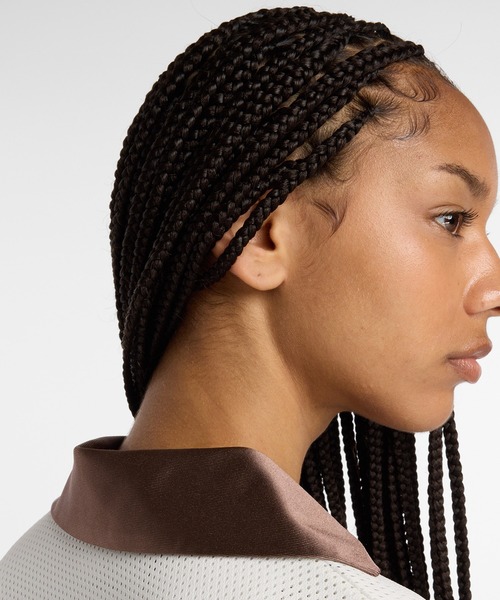 NEW BALANCE（ニューバランス）の「メッシュジャージロングスリーブトップ（Tシャツ/カットソー・レディース・オフホワイト/コバルトブルー・SMALL/MEDIUM/LARGE/X-LARGE）」の7枚目の写真