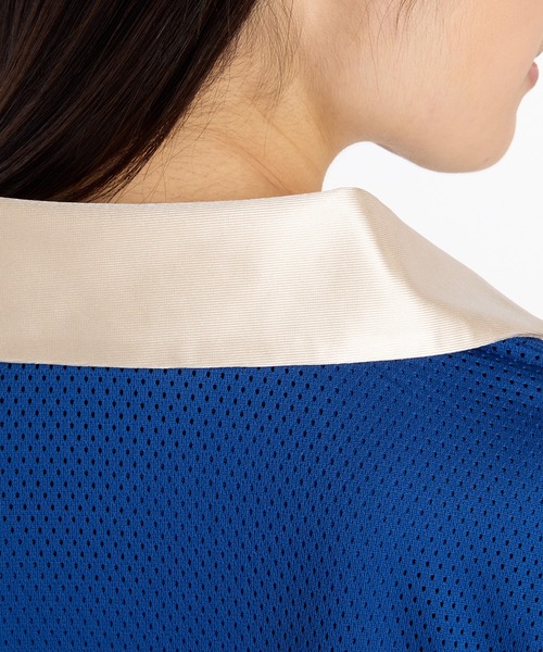 NEW BALANCE（ニューバランス）の「メッシュジャージロングスリーブトップ（Tシャツ/カットソー・レディース・オフホワイト/コバルトブルー・SMALL/MEDIUM/LARGE/X-LARGE）」の12枚目の写真