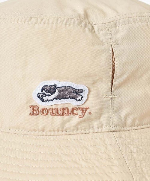 Bleu Bleuet(ブルーブルーエ)の「Bouncy.ひも付アシメトリックブリムハット(ハット・レディース・アイボリー/ブラック・FREE)」の6枚目の写真