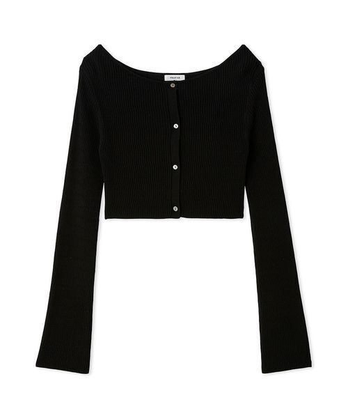 FRAY I.D(フレイアイディー)の「ランダムリブクロップドカーディガン(カーディガン/ボレロ・レディース・ブラック/ベージュ/ブルー・F)」の18枚目の写真