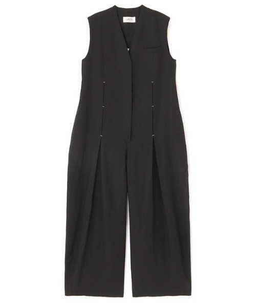 ETRE TOKYO(エトレトウキョウ)の「SANTEスリーブレスカーヴィーオールインワン(つなぎ/オールインワン・レディース・ブラック/オフホワイト・M/S)」の12枚目の写真