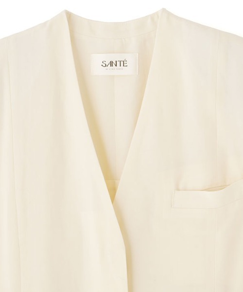 ETRE TOKYO(エトレトウキョウ)の「SANTEスリーブレスカーヴィーオールインワン(つなぎ/オールインワン・レディース・ブラック/オフホワイト・M/S)」の16枚目の写真