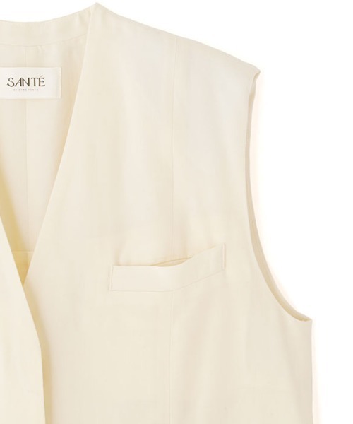 ETRE TOKYO(エトレトウキョウ)の「SANTEスリーブレスカーヴィーオールインワン(つなぎ/オールインワン・レディース・ブラック/オフホワイト・M/S)」の17枚目の写真