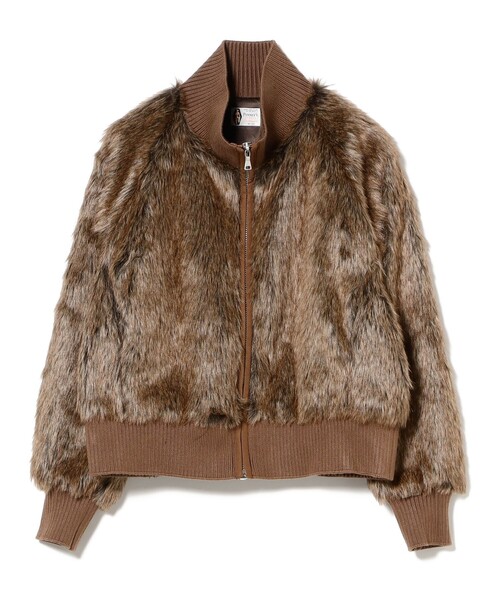 PENNEYS（ぺニーズ）の「【別注】PENNEY’S / ファー ジャケット（ブルゾン・レディース・ブラウン/ダークブラウン/カーキ・ONE SIZE）」の16枚目の写真