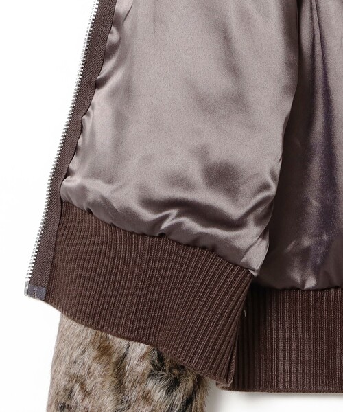 PENNEYS（ぺニーズ）の「【別注】PENNEY’S / ファー ジャケット（ブルゾン・レディース・ブラウン/ダークブラウン/カーキ・ONE SIZE）」の11枚目の写真
