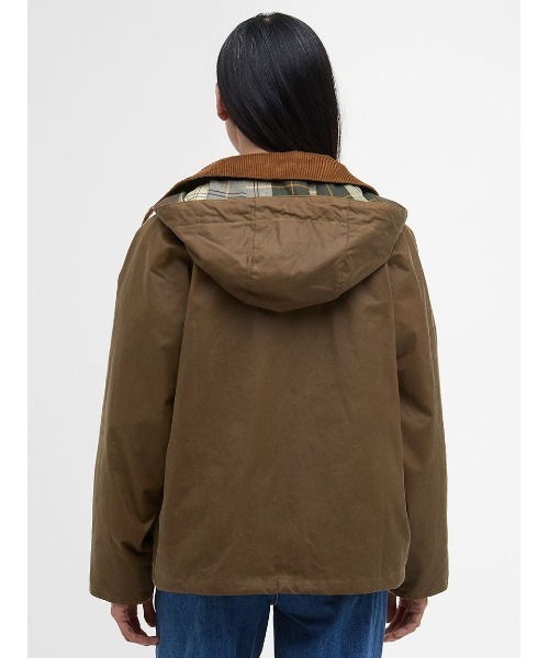 Barbour（バブアー）の「【TRANSPORT / トランスポート】フード ジャケット（テーラードジャケット・レディース・グレー/ベージュ・10/8）」の5枚目の写真