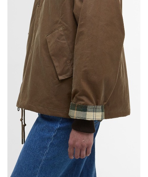 Barbour（バブアー）の「【TRANSPORT / トランスポート】フード ジャケット（テーラードジャケット・レディース・グレー/ベージュ・10/8）」の8枚目の写真