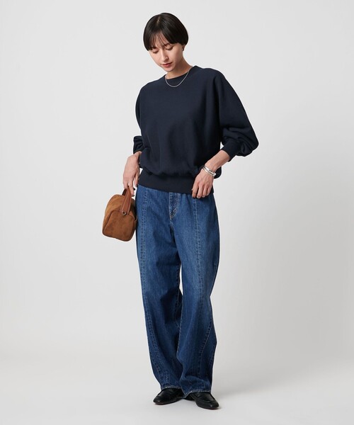 FILL THE BILL（フィルザビル）の「【別注】＜FILL THE BILL＞ スウェット プルオーバー（スウェット・レディース・オフホワイト/ネイビー・FREE）」の7枚目の写真