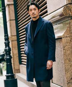 美品✨️エディフィスEDIFICEチェスターコート ロロピアーナ S位 美品✨️エディフィスEDIFICEチェスターコート ロロピアーナ S位