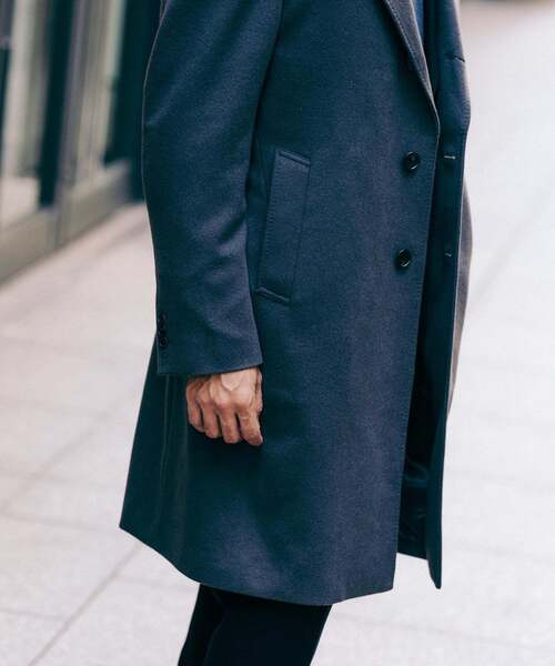 セール】SUPER 140's ウール / カシミヤ チェスターコート（チェスター