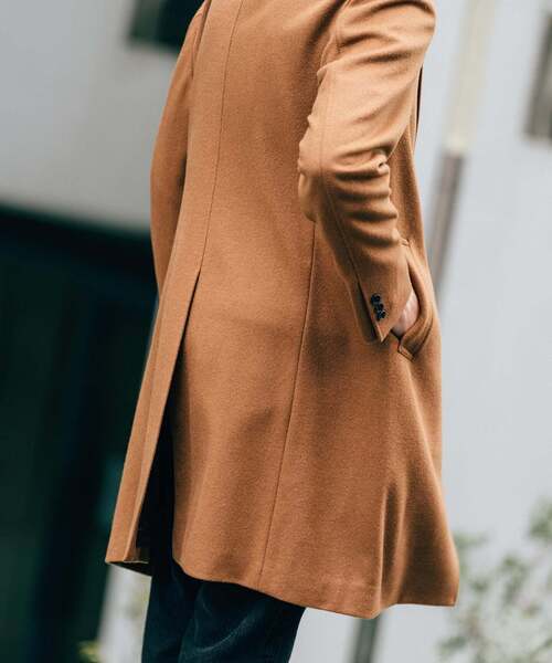 SUPER 140's ウール / カシミヤ チェスターコート（チェスターコート