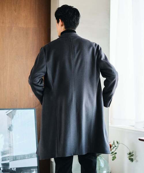 SUPER 140's ウール / カシミヤ チェスターコート（チェスター