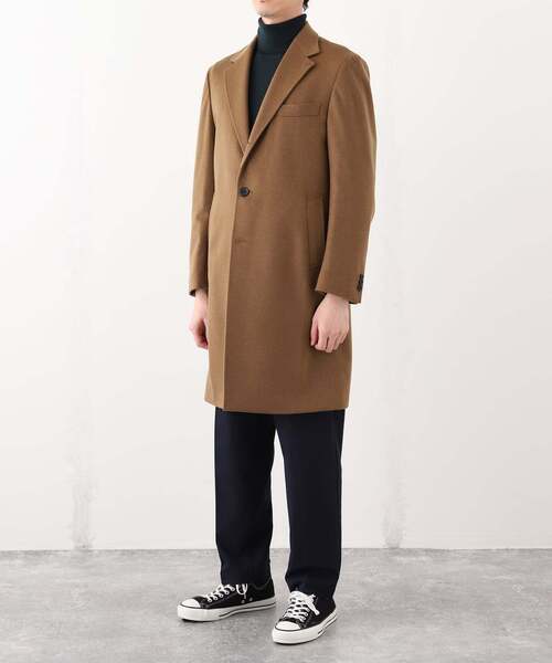 SUPER 140's ウール / カシミヤ チェスターコート（チェスター