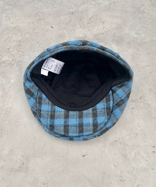 SOLLON.（ソルロン）の「起毛チェックハンチング帽（ハンチング/ベレー帽・レディース・ベージュ/ブラック/ブルー・FREE）」の20枚目の写真
