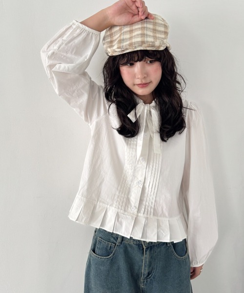 SOLLON.（ソルロン）の「起毛チェックハンチング帽（ハンチング/ベレー帽・レディース・ベージュ/ブラック/ブルー・FREE）」の10枚目の写真