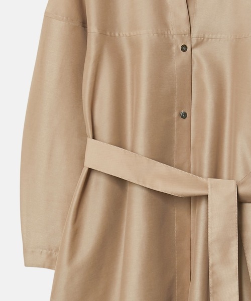 LE CIEL BLEU（ルシェルブルー）の「オーガンザベルテッドシャツドレス / Organza Belted Shirt Dress（その他アウター・レディース・ブラック/ベージュ/ピンク・36）」の16枚目の写真