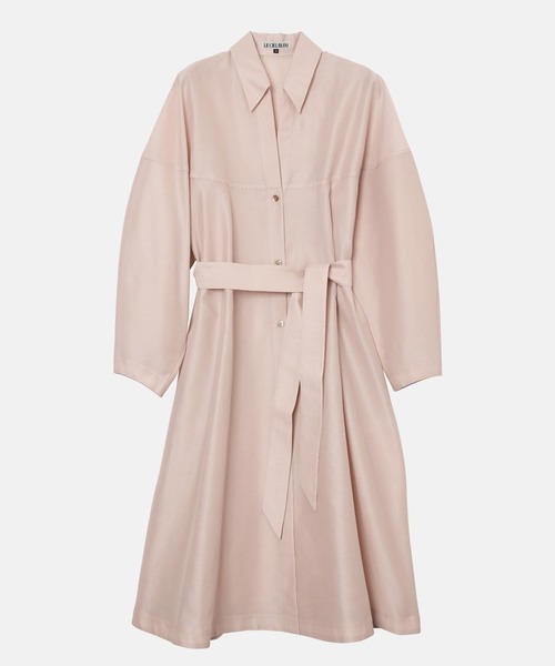 LE CIEL BLEU(ルシェルブルー)の「オーガンザベルテッドシャツドレス / Organza Belted Shirt Dress(その他アウター・レディース・ブラック/ベージュ/ピンク・36)」の18枚目の写真