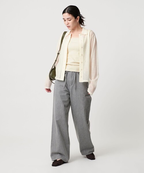 BEAUTY&YOUTH UNITED ARROWS（ビューティーアンドユースユナイテッドアローズ）の「モヘヤブレンドシャギー シアーカーディガン（カーディガン/ボレロ・レディース・ダークグレー/ダークブラウン/オフホワイト・FREE）」の15枚目の写真