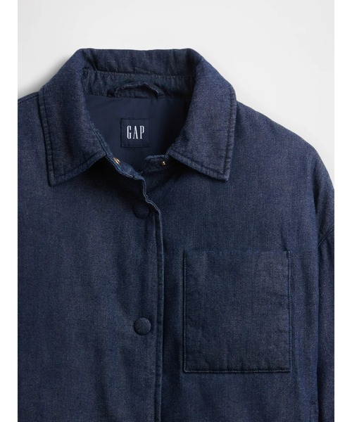 GAP(ギャップ)の「デニム パファージャケット(デニムジャケット・レディース・インディゴブルー・M/XS/S/L/XXS)」の6枚目の写真