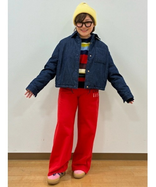 GAP(ギャップ)の「デニム パファージャケット(デニムジャケット・レディース・インディゴブルー・M/XS/S/L/XXS)」の8枚目の写真