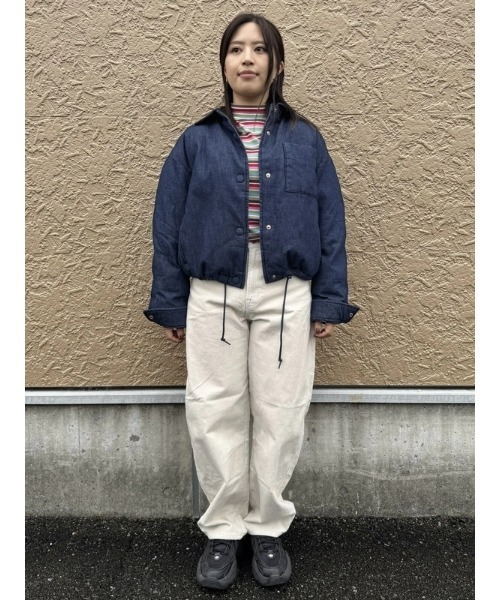 GAP(ギャップ)の「デニム パファージャケット(デニムジャケット・レディース・インディゴブルー・M/XS/S/L/XXS)」の9枚目の写真