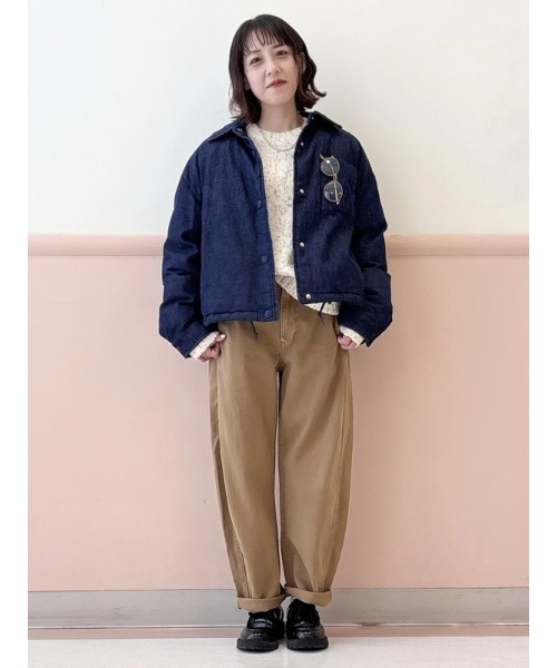GAP(ギャップ)の「デニム パファージャケット(デニムジャケット・レディース・インディゴブルー・M/XS/S/L/XXS)」の7枚目の写真