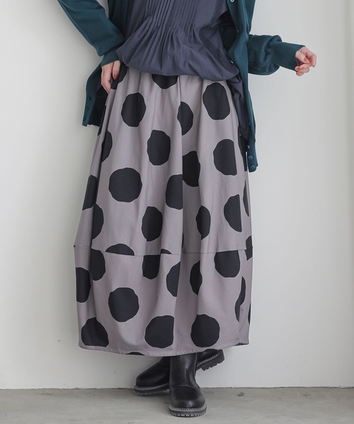 セール】『ドットコクーンスカート』（スカート）｜n'OrLABEL