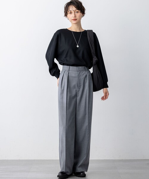 23区(ニジュウサンク)の「【セットアップ対応】TWサキソニー タックワイド パンツ(その他パンツ・レディース・ネイビー系/グレー系1/ライトグレー系・40/38/36)」の10枚目の写真