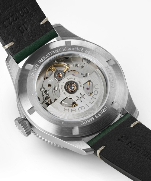 HAMILTON（ハミルトン）の「HAMILTON [ハミルトン] 腕時計 Khaki Pilot （カーキ パイロット） Pioneer オート 自動巻き 38MM ホワイト×グリーン（アナログ腕時計・メンズ・ホワイト・FREE）」の7枚目の写真