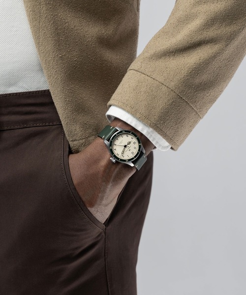 HAMILTON（ハミルトン）の「HAMILTON [ハミルトン] 腕時計 Khaki Pilot （カーキ パイロット） Pioneer オート 自動巻き 38MM ホワイト×グリーン（アナログ腕時計・メンズ・ホワイト・FREE）」の8枚目の写真