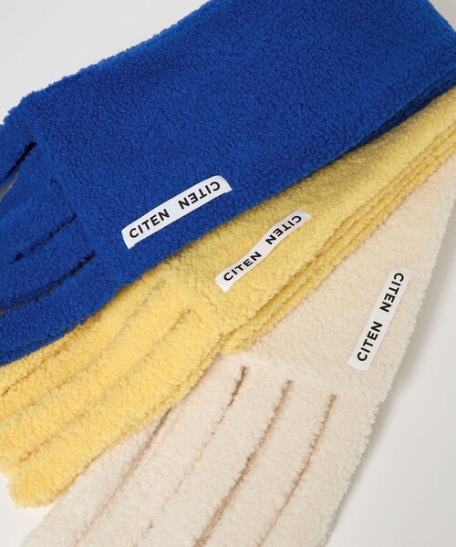 CITEN（シテン）の「＜CITEN＞ボアイカマフラー（マフラー・レディース・オフホワイト/クリーム/ロイヤルブルー・FREE）」の14枚目の写真