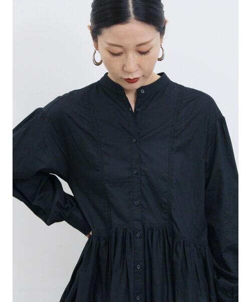 Samansa Mos2 blue（サマンサモスモスブルー）の「切り替えギャザーチュニックブラウス（シャツ/ブラウス・レディース・ブラック/シルバーグレー/レッド系その他・F）」の11枚目の写真