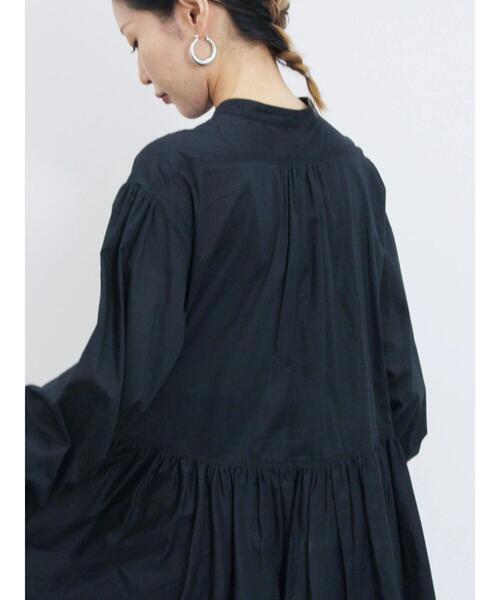 Samansa Mos2 blue（サマンサモスモスブルー）の「切り替えギャザーチュニックブラウス（シャツ/ブラウス・レディース・ブラック/シルバーグレー/レッド系その他・F）」の7枚目の写真