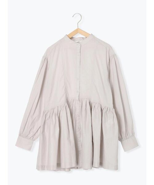 Samansa Mos2 blue（サマンサモスモスブルー）の「切り替えギャザーチュニックブラウス（シャツ/ブラウス・レディース・ブラック/シルバーグレー/レッド系その他・F）」の15枚目の写真