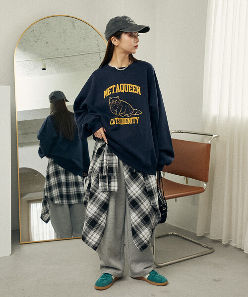 セール】PUBLUX/パブリュクス METAQUEEN フロッキー キャット 裏起毛