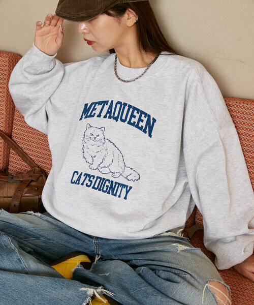 セール】PUBLUX/パブリュクス METAQUEEN フロッキー キャット 裏起毛