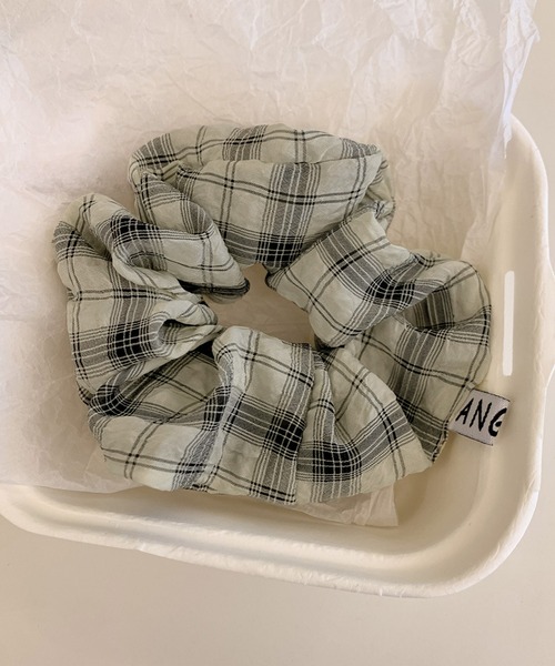 レトロチェック柄シュシュ（シュシュ）｜IRADOWL（アイラドール）の