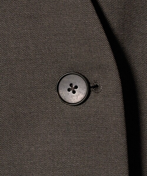 BEAUTY&YOUTH UNITED ARROWS(ビューティーアンドユースユナイテッドアローズ)の「ポリエステルレーヨン ノーカラー1ボタンジャケット(ノーカラージャケット・レディース・ダークグレー/モカ・M/S)」の12枚目の写真