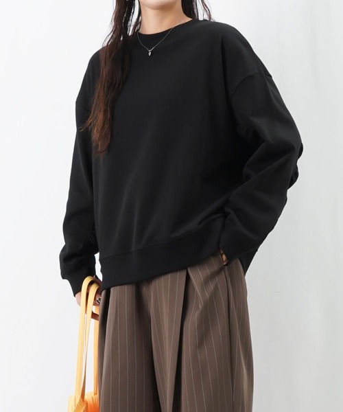 LUCA/LADY LUCK LUCA（ルカ/レディラックルカ）の「LC/LLL ボリュームスリーブ裏毛プルオーバー（スウェット・レディース・グリーン/オートミール/ブラック・FREE）」の11枚目の写真