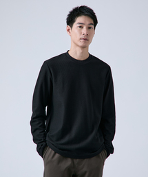 ハニカムジャージ クルーネック ロングスリーブTシャツ