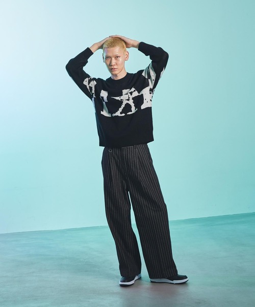 NIKE（ナイキ）の「ナイキ スポーツウェア メンズ ニット クルーネック セーター / Nike Sportswear Men's Knit Crew-Neck Sweater IM7566-010 Black（ニット/セーター・メンズ・ブラック・M/L/XL/S/2XL）」の2枚目の写真