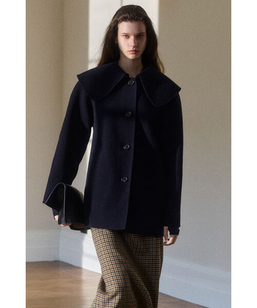 COSダブルフェイスウールジャケットS 襟付きダブルフェイスウールジャケット（その他アウター）｜COS（コス