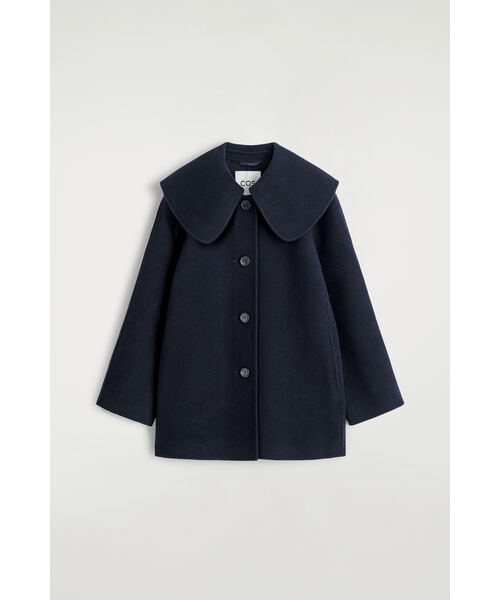 襟付きダブルフェイスウールジャケット（その他アウター）｜COS（コス