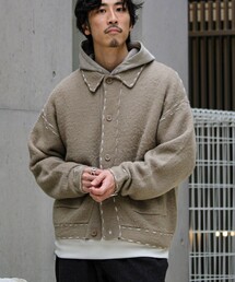 GLOSTER | 【ユニセックス対応】ハンドステッチニットジャケット(カーディガン/ボレロ)