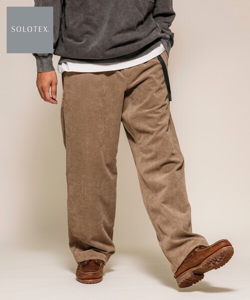 FREAK'S STORE（フリークスストア）の「コーデュロイ SOLOTEX ウェービングベルトパンツ / CORD ソロテックス WEBBING BELT PANTS（その他パンツ・メンズ・チャコールグレー/ブラック/ブラウン/ベージュ・SMALL/MEDIUM/LARGE）」の4枚目の写真