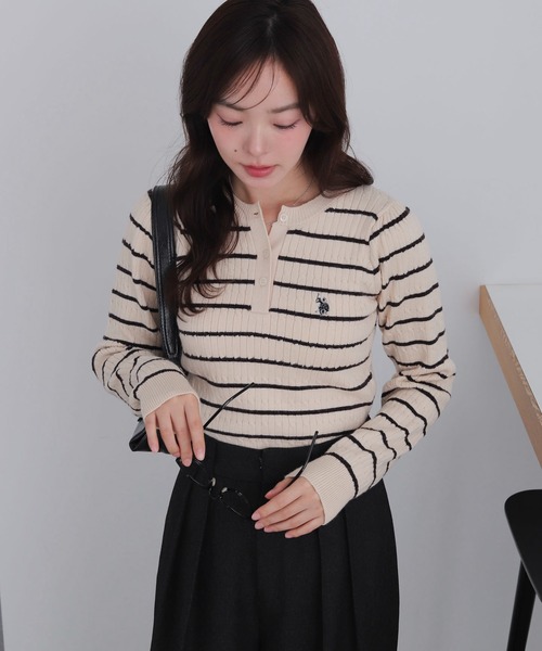 セール】∴WEGO/【26年春 待望の再入荷！】USPOLO別注ヘンリーネック