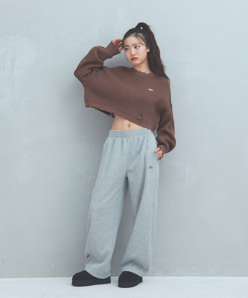 repipi armario（レピピ アルマリオ）の「ルーズキモウスウェットパンツ（スウェットパンツ・キッズ・アイボリー/グレー/ブラック・SMALL/LARGE/MEDIUM）」の18枚目の写真