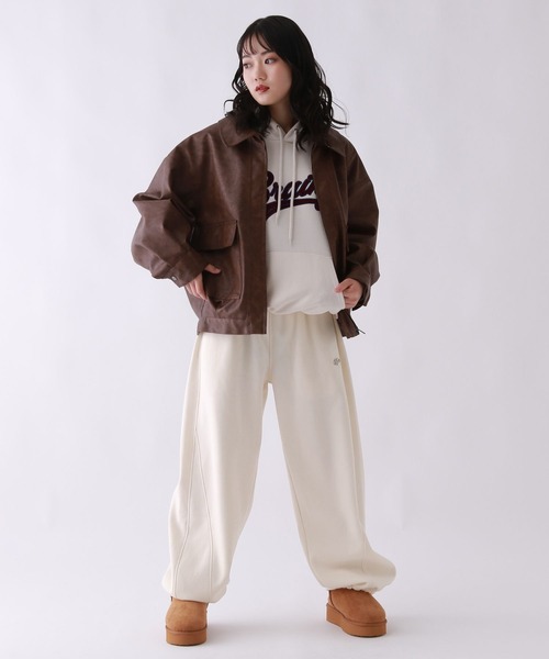 repipi armario（レピピ アルマリオ）の「ルーズキモウスウェットパンツ（スウェットパンツ・キッズ・アイボリー/グレー/ブラック・SMALL/LARGE/MEDIUM）」の22枚目の写真