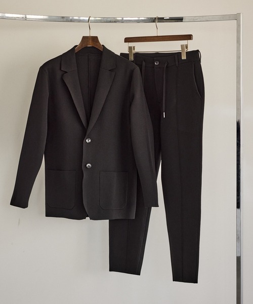 JUN STANDARD PICKS（ジュンスタンダードピックス）の「ミラノリブGOODフィットスラックス/セットアップ対応（スラックス・メンズ・ブラック/グレー・M/LL/L）」の19枚目の写真